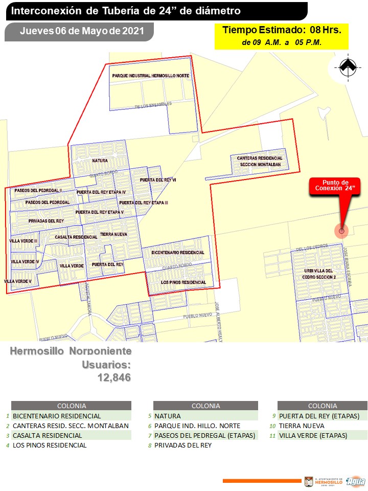 Agua de Hermosillo - Boletín 370 - Realizará AGUAH interconexión de  infraestructura hidráulica